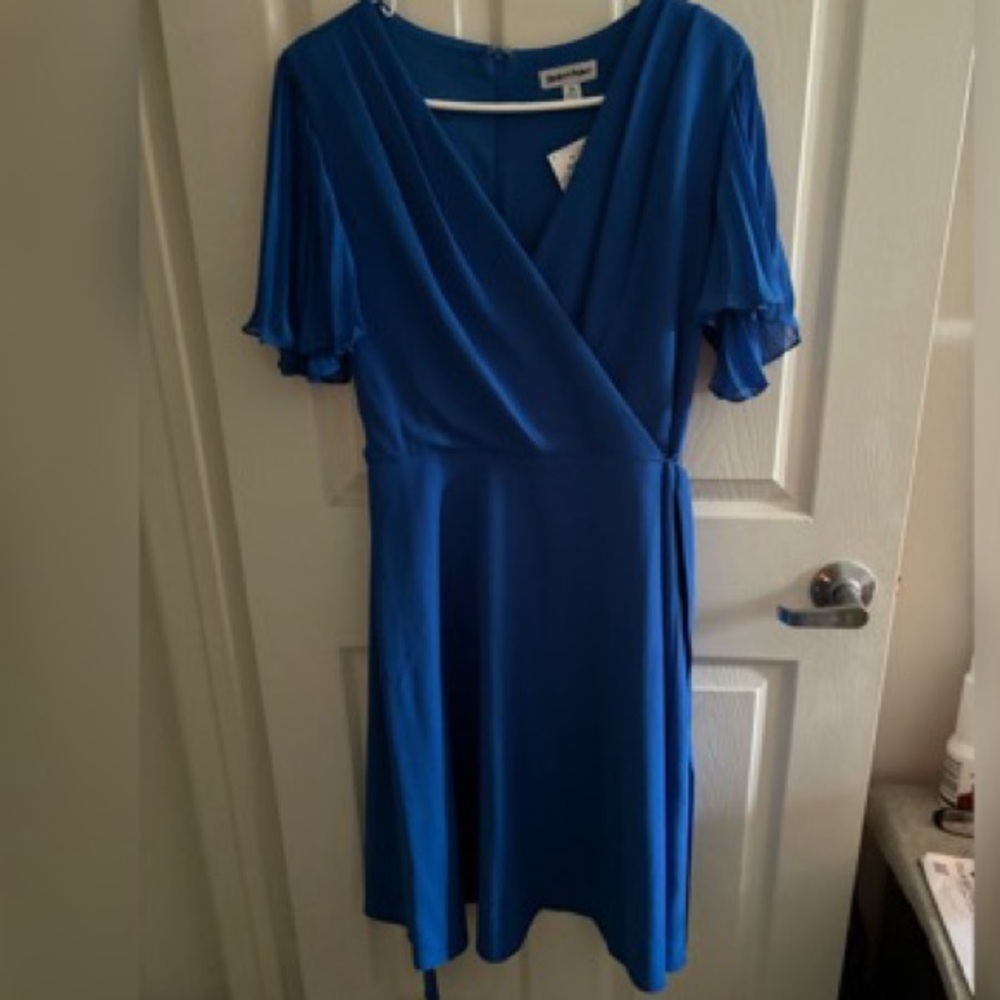 Shelby & Palmer Blue Wrap Dress